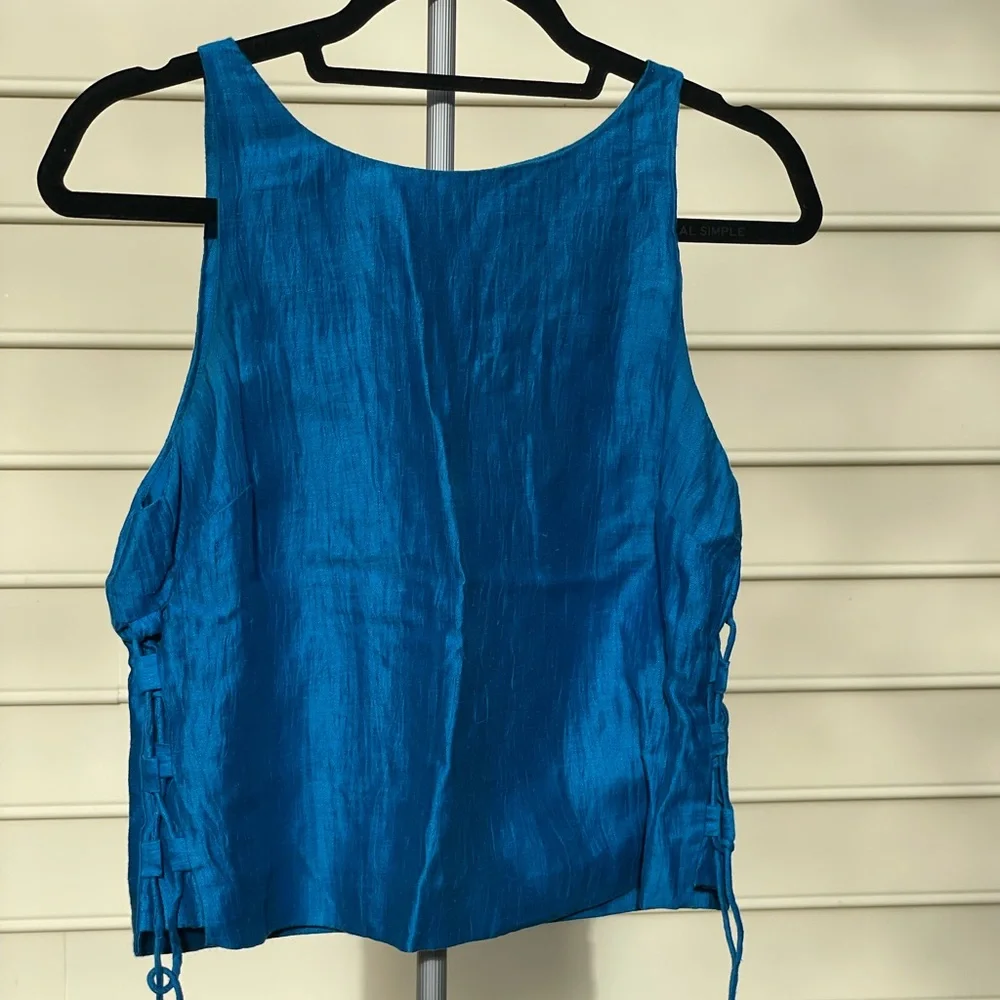 Anthropologie HD in Paris Linen Sleeveless Top - Picture 1 of 12